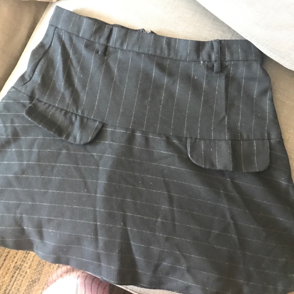 Navy wool Zara school girl skirt